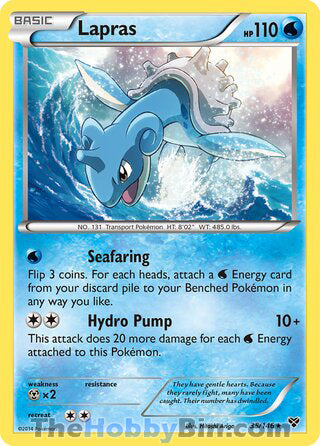 Lapras #35/146 Holo Rare - XY Base Set Pokemon card