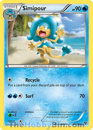 0038 Simipour Rare XY Base Set