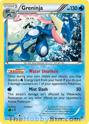 0041 Greninja Holo Rare XY Base Set