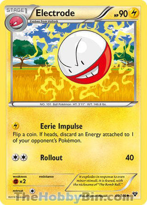 0045 Electrode Uncommon XY Base Set
