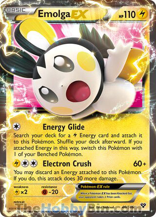 Emolga EX XY Ultra Rare #46/146