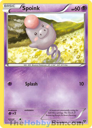 0049 Spoink Common XY Base Set