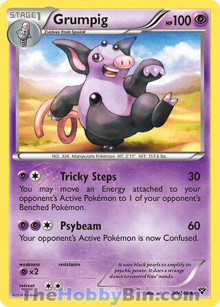 Grumpig XY Rare #50/146