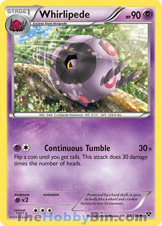 Whirlipede #52/146 Uncommon - XY Base Set Pokemon card