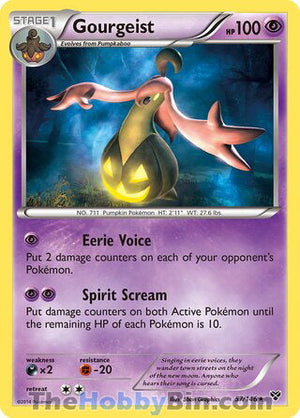 0057 Gourgeist Holo Rare XY Base Set