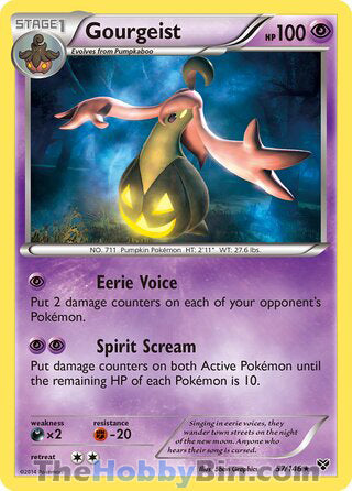 Gourgeist #57/146 Holo Rare - XY Base Set Pokemon card