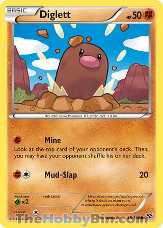 Diglett #58/146 Common - XY Base Set Pokemon card