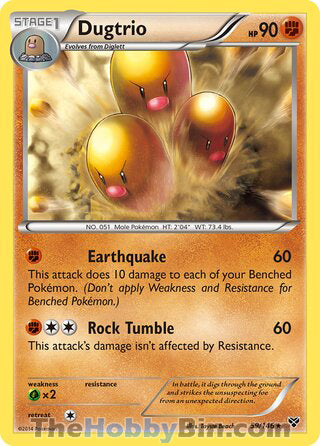 Dugtrio #59/146 Rare - XY Base Set Pokemon card