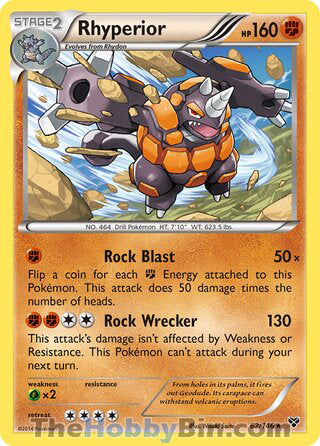 Rhyperior #62/146 Holo Rare - XY Base Set Pokemon card