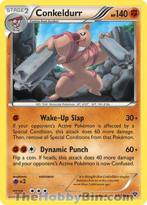 0067 Conkeldurr Rare XY Base Set
