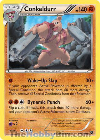 Conkeldurr #67/146 Rare - XY Base Set Pokemon card