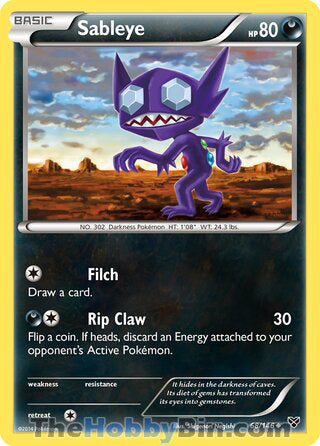 Sableye #68/146 Uncommon - XY Base Set Pokemon card