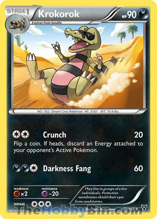 Krokorok #70/146 Uncommon - XY Base Set Pokemon card