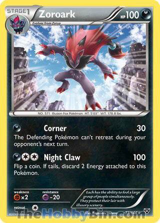 Zoroark #73/146 Holo Rare - XY Base Set Pokemon card