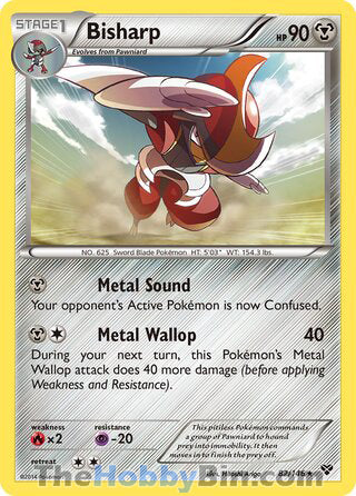 Bisharp #82/146 Rare - XY Base Set Pokemon card
