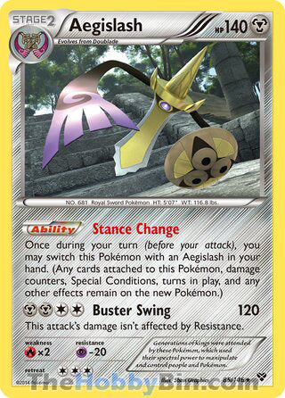Aegislash #85/146 Rare - XY Base Set Pokemon card