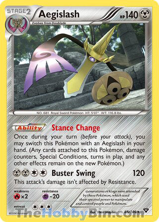 Aegislash XY Rare #85/146