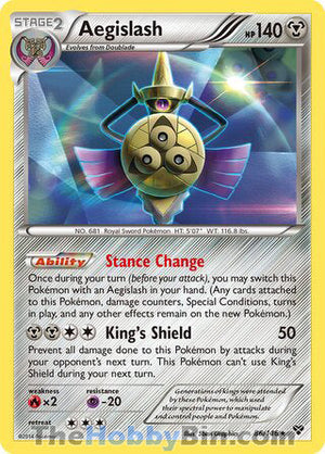 0086 Aegislash Holo Rare XY Base Set