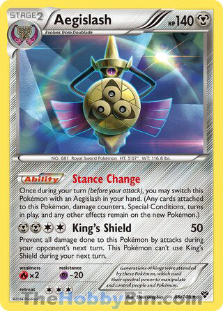 Aegislash #86/146 Holo Rare - XY Base Set Pokemon card