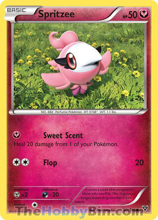 Spritzee #92/146 Common - XY Base Set Pokemon card