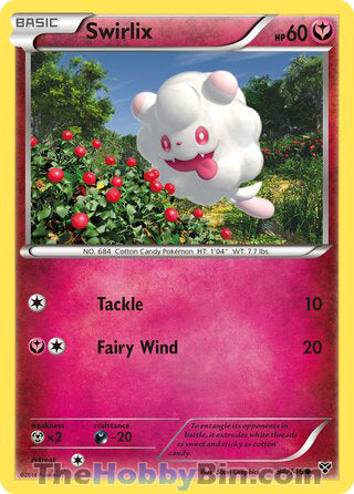 Swirlix #94/146 Common - XY Base Set Pokemon card