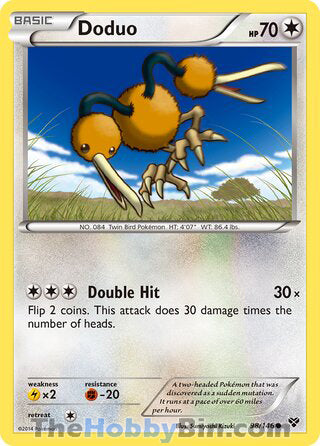 Doduo #98/146 Common - XY Base Set Pokemon card