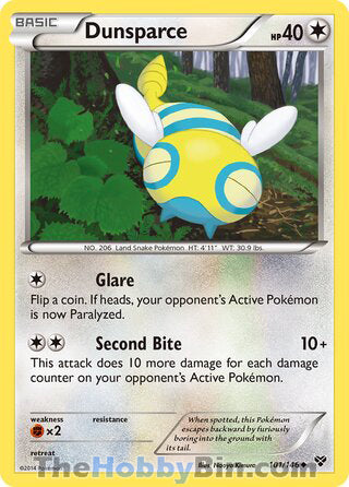 Dunsparce #101/146 Uncommon - XY Base Set Pokemon card