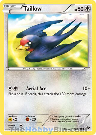 Taillow #102/146 Common - XY Base Set Pokemon card