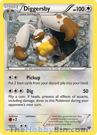 Diggersby #112/146 Uncommon - XY Base Set Pokemon card
