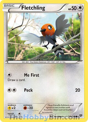 0113 Fletchling Common XY Base Set