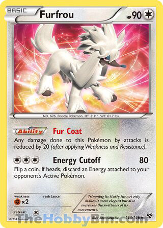Furfrou #114/146 Holo Rare - XY Base Set Pokemon card