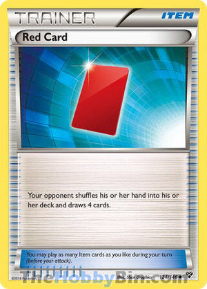 0124 Red Card Uncommon XY Base Set