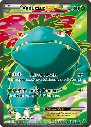 Venusaur EX #141/146 Ultra Rare - XY Base Set Pokemon card