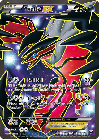 Yveltal EX #144/146 Ultra Rare - XY Base Set Pokemon card
