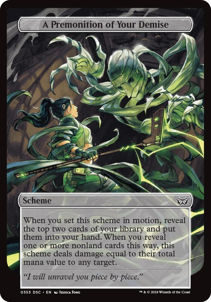 A Premonition of Your Demise (Full Art) #353 C - Archenemy: Duskmourn Pokemon card