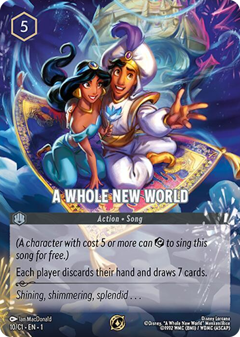 0010 A Whole New World Promo Disney Lorcana Promo Cards