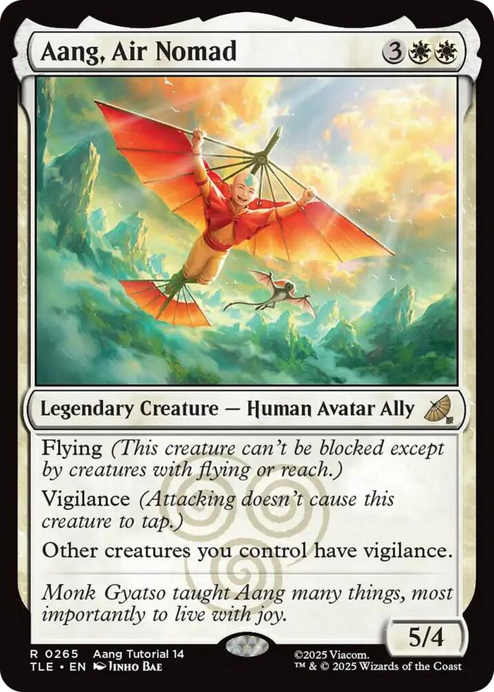 Aang, Air Nomad (0265) #265 R - The Last Airbender: Eternal-Legal Pokemon card