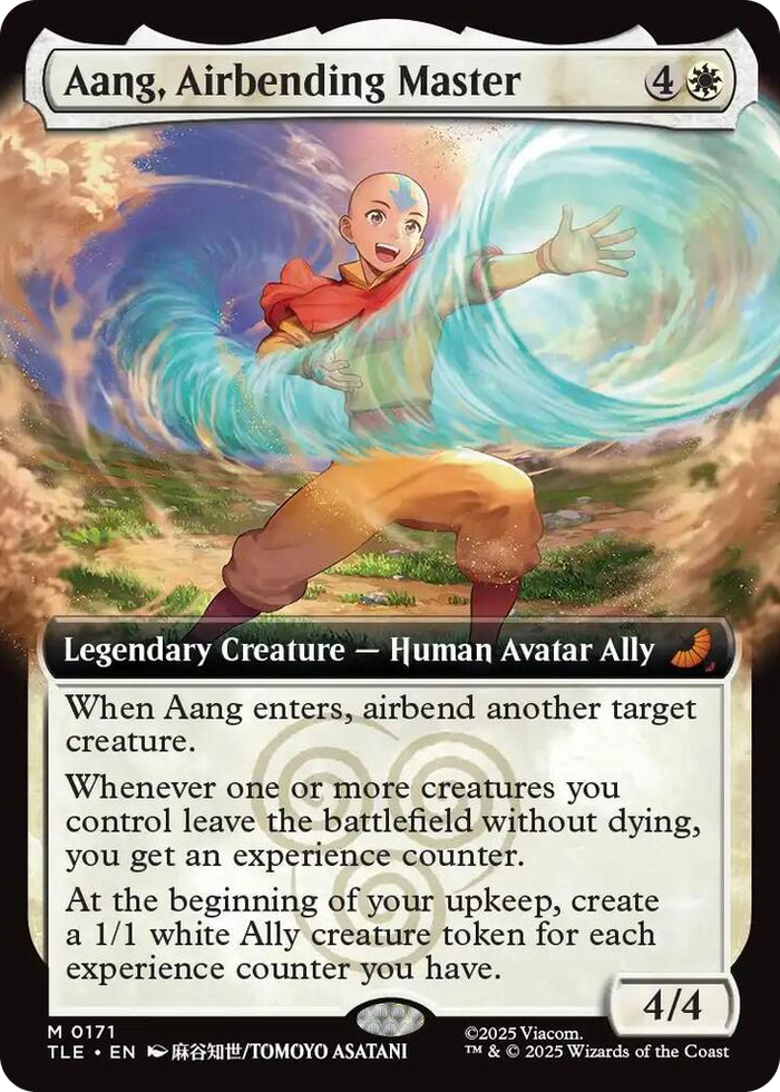 Aang, Airbending Master (Extended Art) #171 M - The Last Airbender: Eternal-Legal Pokemon card