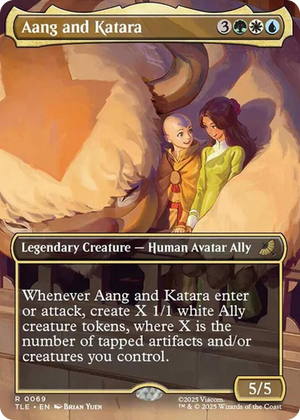0069 Aang and Katara (Borderless) R The Last Airbender: Eternal-Legal
