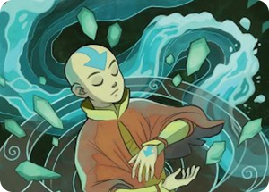 0045 Aang, at the Crossroads Art Card S Art Series: Avatar: The Last Airbender