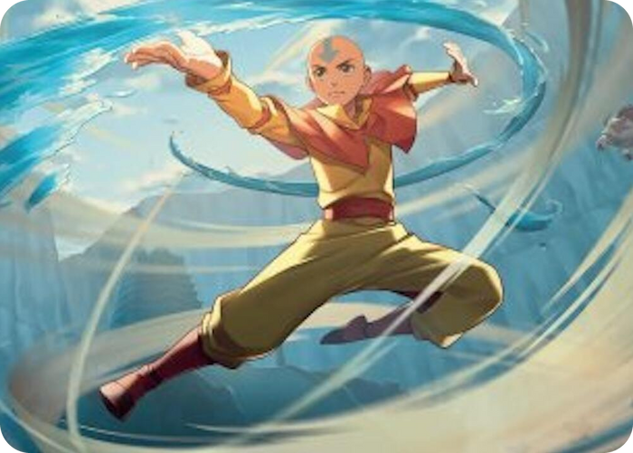 Aang, Swift Savior Art Card #20 S - Art Series: Avatar: The Last Airbender Pokemon card