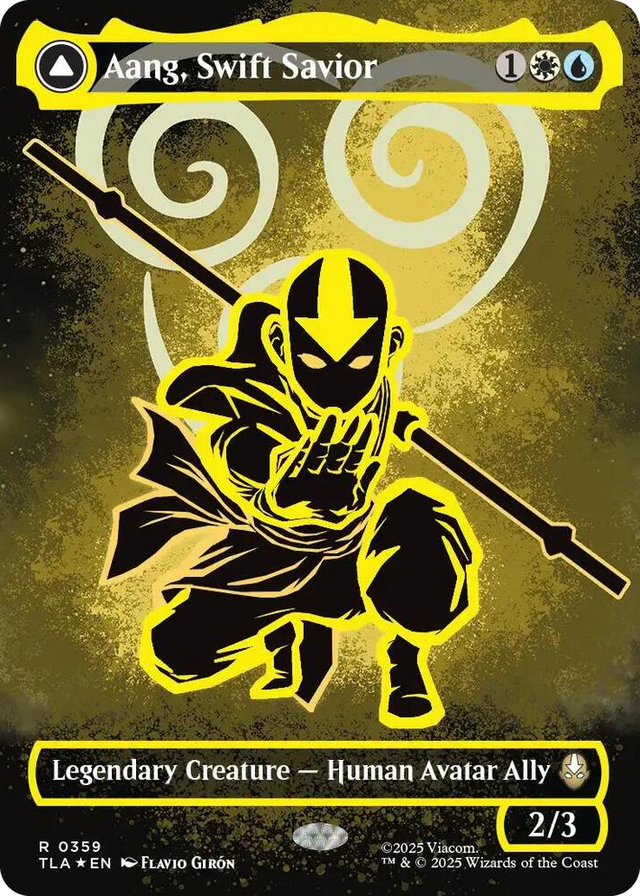 0359 Aang, Swift Savior (Borderless) (Neon Ink Foil) R The Last Airbender