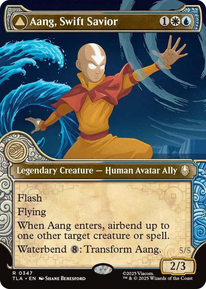 0347 Aang, Swift Savior (Showcase) R The Last Airbender