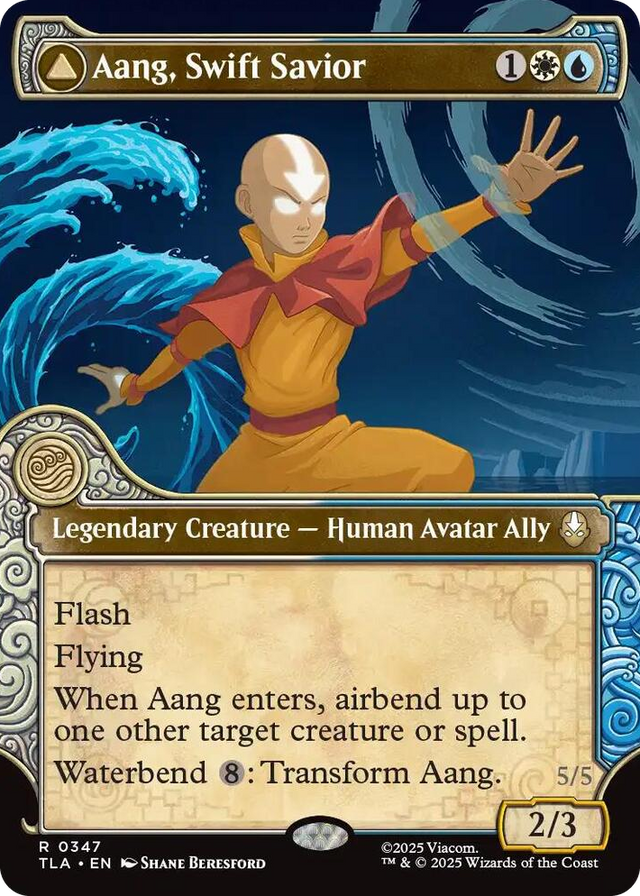 0347 Aang, Swift Savior (Showcase) R The Last Airbender