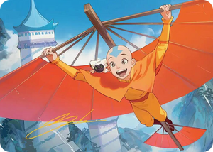 0001 Aang, the Last Airbender Art Card (Gold-Stamped Signature) S Art Series: Avatar: The Last Airbender