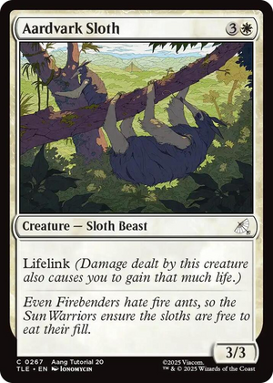 0267 Aardvark Sloth (0267) C The Last Airbender: Eternal-Legal