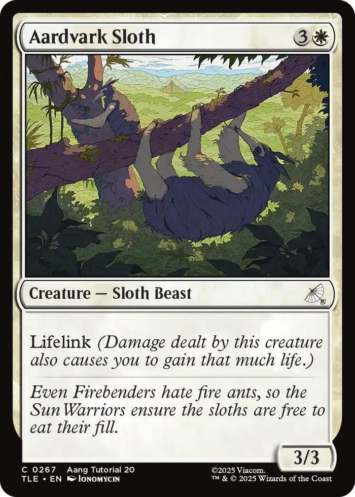 Aardvark Sloth (0267) #267 C - The Last Airbender: Eternal-Legal Pokemon card