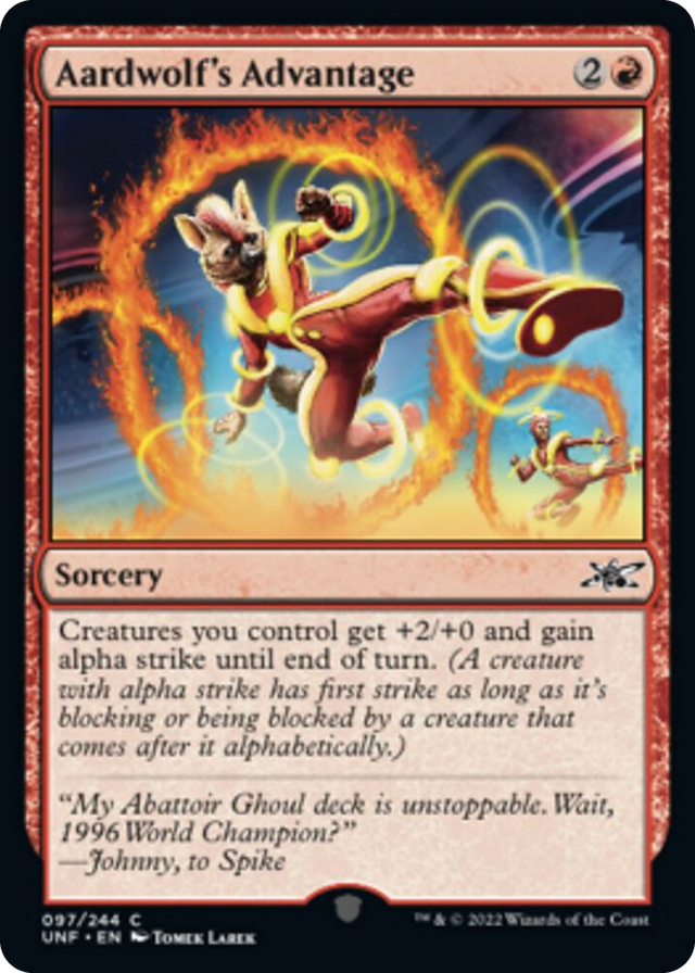 0097 Aardwolf's Advantage C Unfinity