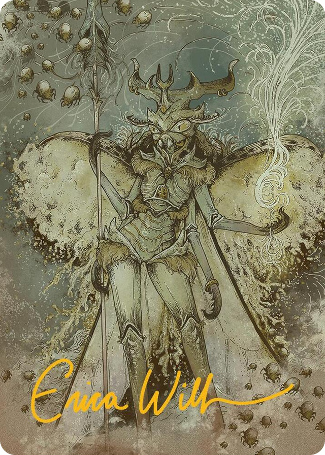 0006 Aatchik, Emerald Radian Art Card (6/54) (Gold-Stamped Signature) S Art Series: Aetherdrift