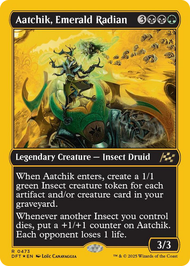 0473 Aatchik, Emerald Radian (First-Place Foil) R Aetherdrift